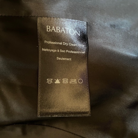 Babaton Wool  Blend Black Quincy Modern TrenchCoat Ladies XSM - Picture 14 of 16